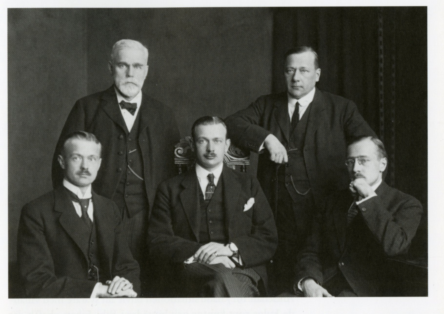 Gösta Nobel, bottom right, together with his brothers Rolf, Emanuel, Emil and Ludvig.