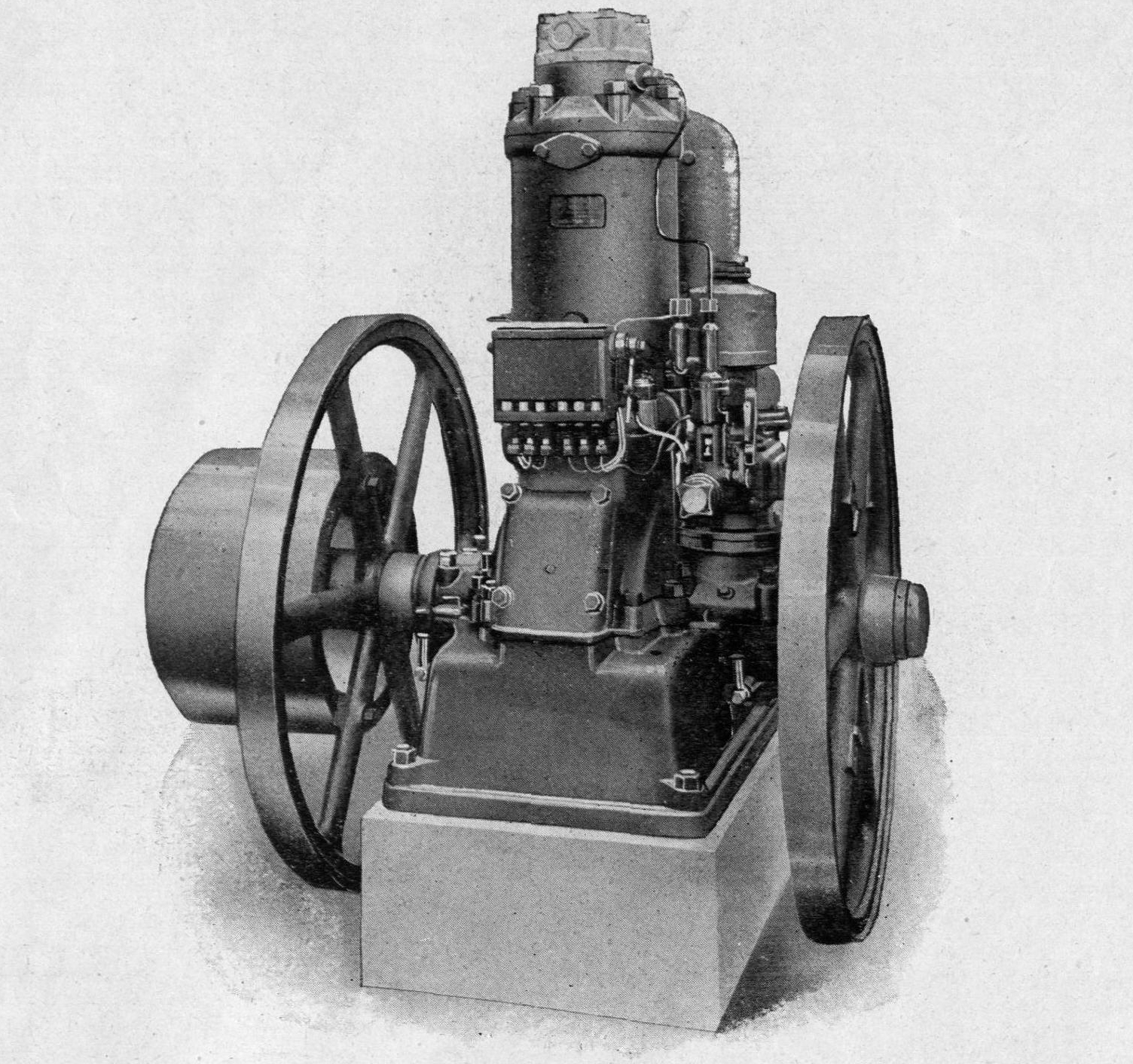 A diesel engine with the product name "Gamma", designed by the Nobels.
